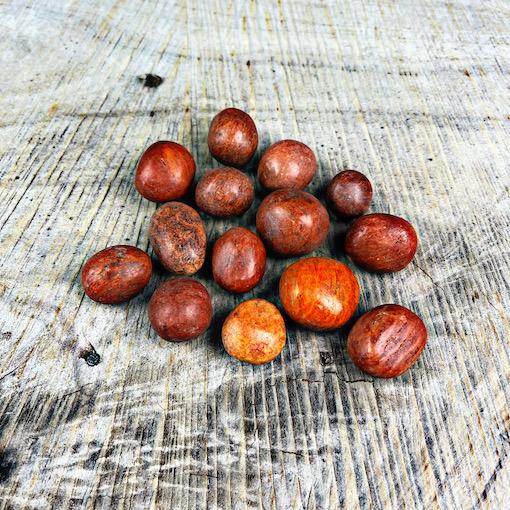 Tumbled Stones A Grade 100gms- Orange Jasper (Peru)